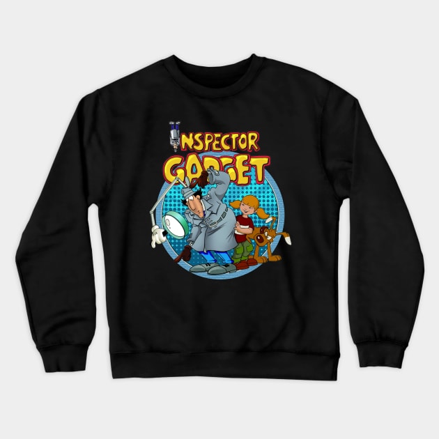 Go Go Gadget Action Exploring The Inspector Gadget Film Crewneck Sweatshirt by Crazy Frog GREEN